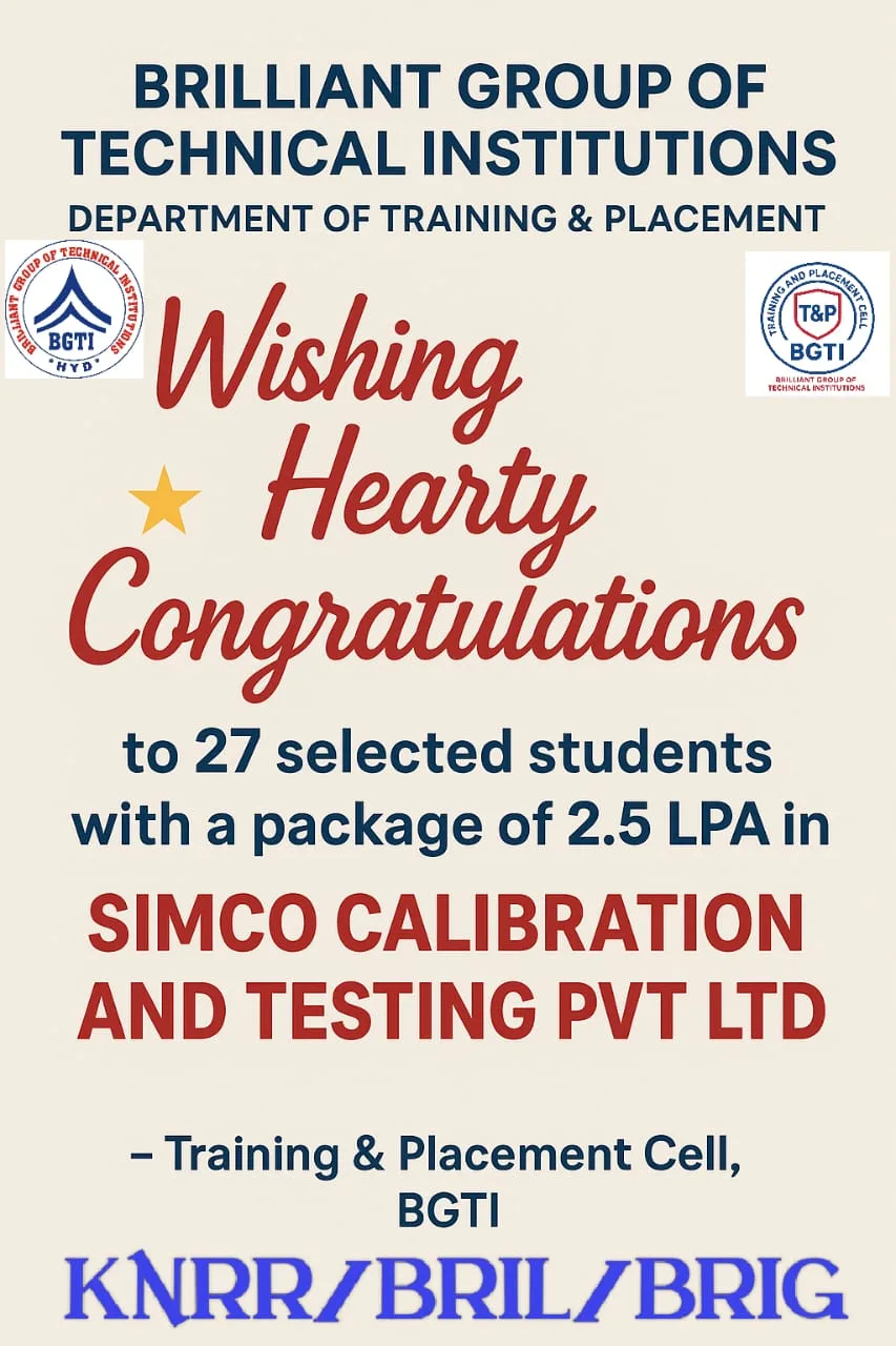 SIMCO CALIBRATIONS AND TESTING PVT LTD Campus Drive – BRIL